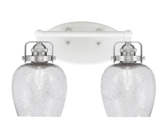 Toltec Lighting - 1932-WHBN-4812 - Two Light Bath Bar - Easton - White & Brushed Nickel