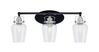 Toltec Lighting - 1933-MBBN-210 - Three Light Bath Bar - Easton - Matte Black & Brushed Nickel