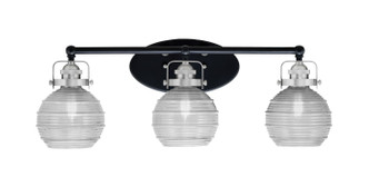 Toltec Lighting - 1933-MBBN-5110 - Three Light Bath Bar - Easton - Matte Black & Brushed Nickel