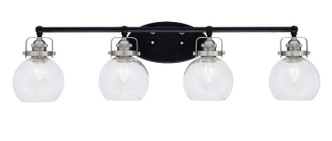 Toltec Lighting - 1934-MBBN-4100 - Four Light Bath Bar - Easton - Matte Black & Brushed Nickel