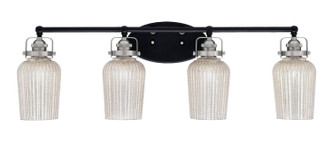 Toltec Lighting - 1934-MBBN-4253 - Four Light Bath Bar - Easton - Matte Black & Brushed Nickel