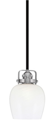Toltec Lighting - 1941-MBBN-4811 - One Light Mini Pendant - Easton - Matte Black & Brushed Nickel