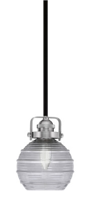Toltec Lighting - 1941-MBBN-5112 - One Light Mini Pendant - Easton - Matte Black & Brushed Nickel