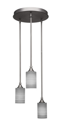 Toltec Lighting - 2143-BN-4062 - Three Light Mini Pendant - Empire - Brushed Nickel