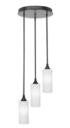 Toltec Lighting - 2143-ES-4091 - Three Light Cluster Pendalier - Empire - Espresso