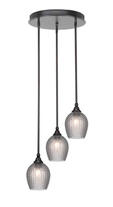 Toltec Lighting - 2143-ES-4902 - Three Light Cluster Pendalier - Empire - Espresso