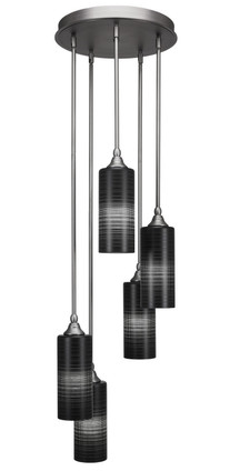 Toltec Lighting - 2145-BN-4099 - Five Light Mini Pendant - Empire - Brushed Nickel