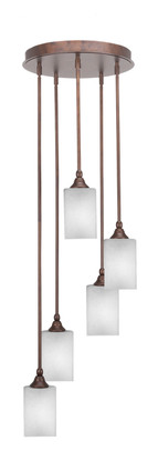 Toltec Lighting - 2145-BRZ-531 - Five Light Pendalier - Empire - Bronze