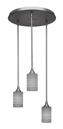 Toltec Lighting - 2183-BN-4062 - Three Light Mini Pendant - Empire - Brushed Nickel
