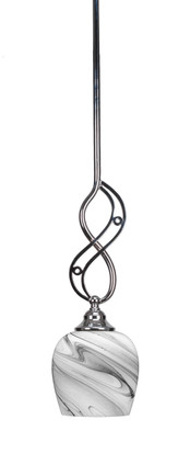 Toltec Lighting - 232-CH-4819 - One Light Mini Pendant - Jazz - Chrome