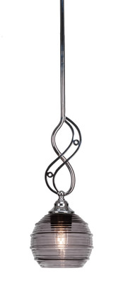 Toltec Lighting - 232-CH-5112 - One Light Mini Pendant - Jazz - Chrome