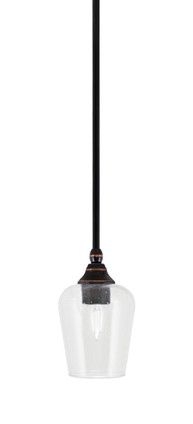Toltec Lighting - 23-BC-210 - One Light Mini Pendant - Stem - Black Copper