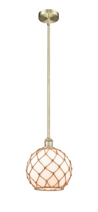 manufacturer_finish:Oil Rubbed Bronze|manufacturer_glass:Matte White Glass with Brown Rope|light_output:220.00lm|color_temperature:2200K|cri:99