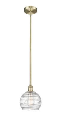 manufacturer_finish:Antique Brass|manufacturer_glass:Clear Athens Deco Swirl|light_output:220.00lm|color_temperature:2200K|cri:99