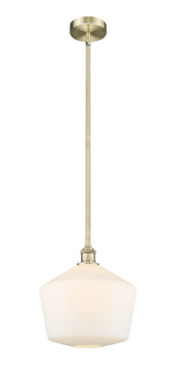 manufacturer_finish:Antique Brass|manufacturer_glass:Cased Matte White Cindyrella 12|light_output:220.00lm|color_temperature:2200K|cri:99