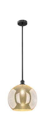 Innovations - 616-1S-BK-G128-14 - One Light Pendant - Edison - Matte Black