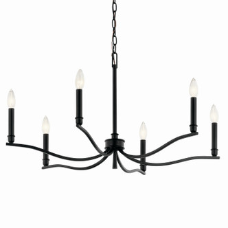 Malene Six Light Chandelier (52695BK)