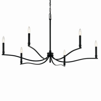 Malene Six Light Chandelier (52696BK)