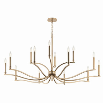 Kichler - 52698CPZ - 14 Light Chandelier - Malene - Champagne Bronze
