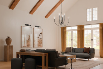 Malene Eight Light Foyer Chandelier (52699BK)
