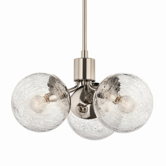 Silvarious Three Light Chandelier/Semi Flush (52700PN) Silvarious Three Light Chandelier/Semi Flush (52700PN)