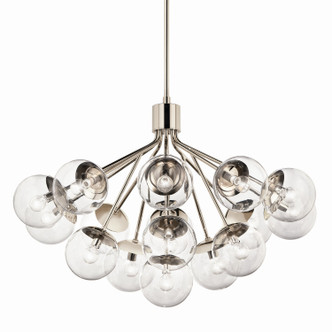 Silvarious 16 Light Chandelier Convertible (52702PNCLR)