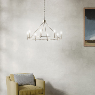 Carrick Eight Light Chandelier (52706PN)