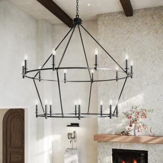 Carrick 18 Light Chandelier (52708BK)