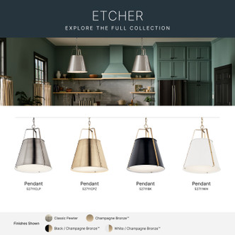 Etcher Two Light Pendant (52711CLP)