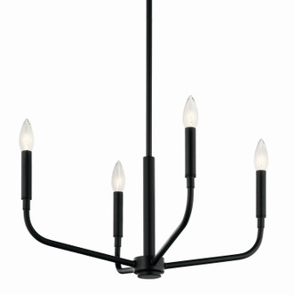 Madden Four Light Chandelier/Semi Flush Mount (52716BK) Madden Four Light Chandelier/Semi Flush Mount (52716BK)