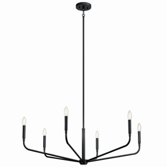 Kichler - 52719BK - Six Light Chandelier - Madden - Black