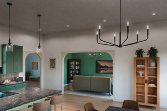 Madden Six Light Chandelier (52719BK)