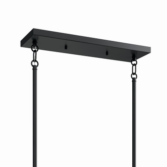 Madden Six Light Linear Chandelier (52721BK)