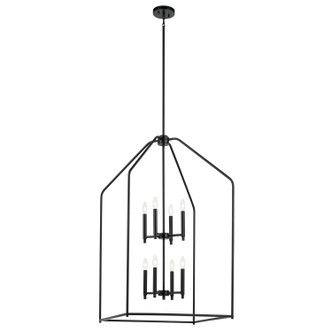 Madden Eight Light Foyer Pendant (52724BK)