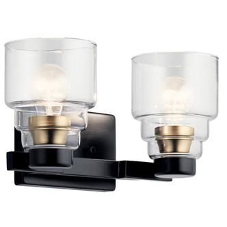 Vionnet Two Light Bath (55011BK)