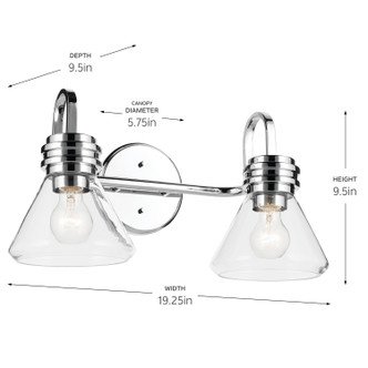 Farum Two Light Bath (55154CHCLR)