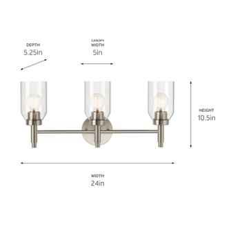 Madden Three Light Vanity (55185NI)