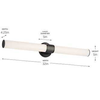Sashi LED Linear Bath (55193BKLED)