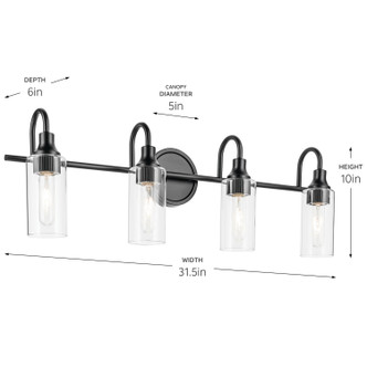 Kavi Four Light Bath (55212BK)