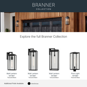 Branner One Light Outdoor Wall Mount (59111BKT)