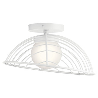 Clevo LED Semi Flush Mount (84096WH)