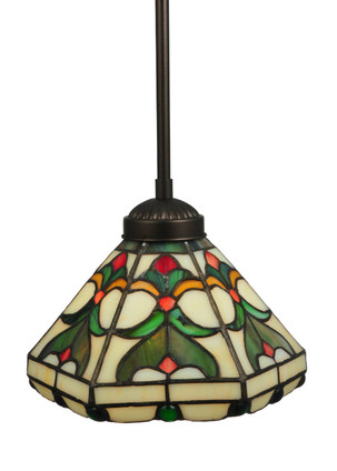 Meyda Tiffany - 134225 - One Light Mini Pendant - Middleton - Mahogany Bronze