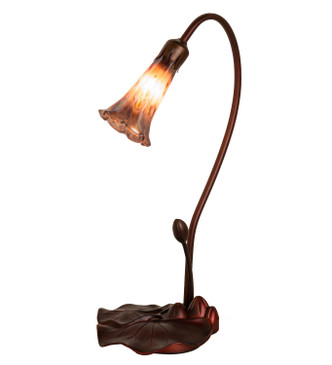 Meyda Tiffany - 13434 - One Light Accent Lamp - Purple Iridescent - Mahogany Bronze
