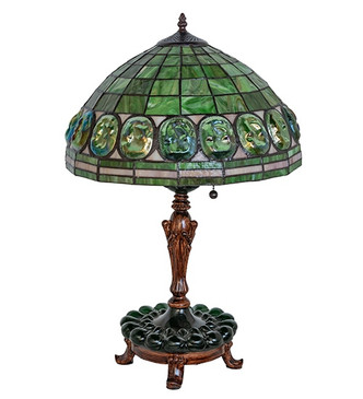 Tiffany Turtleback Two Light Table Lamp (134539)