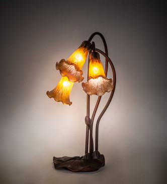 Amber Three Light Accent Lamp (13636)