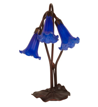 Blue Three Light Accent Lamp (13746)
