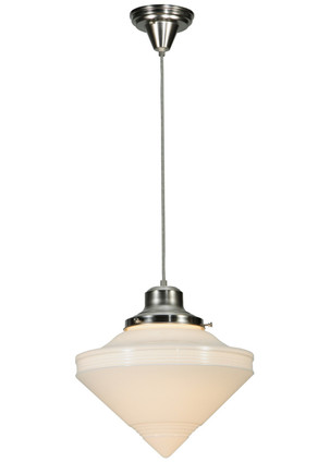 Meyda Tiffany - 141103 - One Light Pendant - Revival - Nickel
