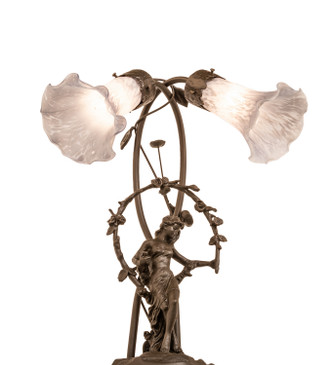 Gray Two Light Table Lamp (142212)