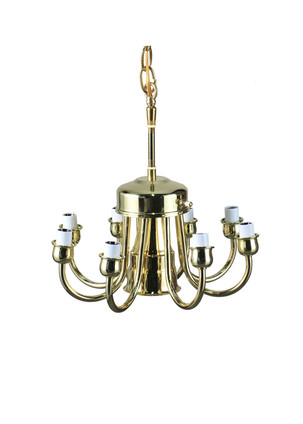 Meyda Tiffany - 14731 - Eight Light Chandelier Hardware - Pendant Hardware - Polished Brass