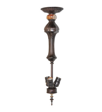 Meyda Tiffany - 14809 - Lamp Base And Fixture Hardware - Semi-Flushmount Hardware - Mahogany Bronze
